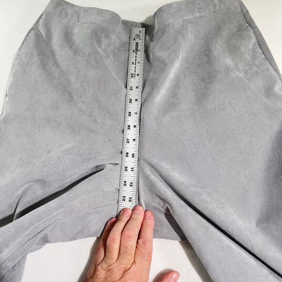Alfred Dunner Pull On Pants Woman's 18 Elastic Back Waist Grey Corduroy Pockets - Picture 7 of 11